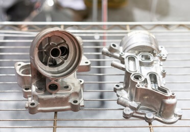 die casting car engine part after CNC machining